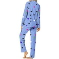 thumbnail image 5 of Hueook 2 Piece Sets for Women's Valentine's Day Printed Pajama Set for Daily Home Wear with Pocket Blue 2X, 5 of 7