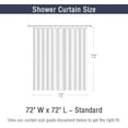 thumbnail image 6 of Navy Blue Shower Curtain, Abstract Modern Navy Blue Bathroom Decor Accessories, Cool Glass Texture Ombre Fabric Shower Curtain Set with Hooks, 72 x 72, 6 of 6