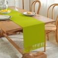 thumbnail image 4 of Burlap Linen Table Runner,Christmas Table Cloth With Tassel Trims For Wedding Party Family Gathering Living Room Dining Table-Yellow-35x200cm 14x79inch, 4 of 6