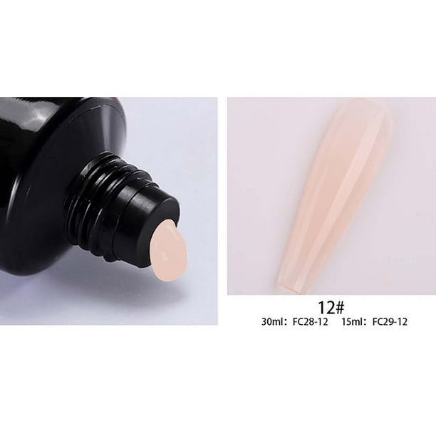 Uñas postizas, uñas postizas, regalos para mujeres, gel de extensión Star de 15 ml, sin papel, gel de extensión de uñas Crystal Quick de 15 ml, pincel de maquillaje