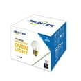 thumbnail image 3 of Jslinter 40 watt Appliance Oven Light Bulb - High Temp - 300 °C Clear - 415 Lumens - Medium Brass Base - G45 4-Pack, 3 of 4