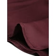 thumbnail image 6 of INSPIRE CHIC Women's Casual Spaghetti Strap V Neck Peplum Sleeveless Top XS Burgundy, 6 of 7