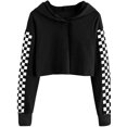 thumbnail image 2 of 2 Pcs Children Sport Sets Long Sleeve Crop Tops Hoodies & Elastic Waist Jogger Pants Kids Sweatsets, 2 of 4