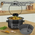 thumbnail image 2 of CSChome Kitchen Accessories Cooker Liner Silicone Slow Cooker Mat Food Grade Reusable Easy to Clean Lightweight Eco Friendly Heat Resistant 7QT Slow Cooker Compartment, 2 of 6
