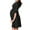 Black, variant on FAIWAD Maternity Nursing Dress Casual 3/4 Sleeve V Neck Ruched Breastfeeding Pregnancy Wedding Guest Dress