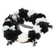 thumbnail image 4 of Corona de Halloween Deadwood, Calavera de plástico, flores blancas y negras, accesorio de decoración para fiesta, casa encantada, 4 of 8