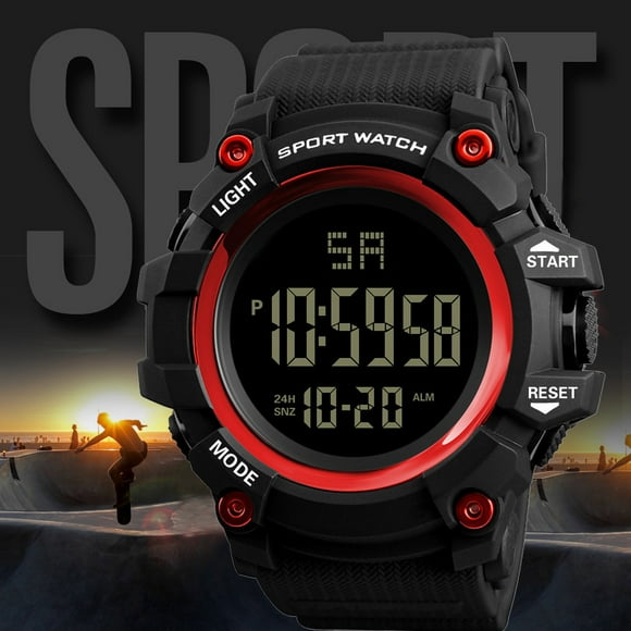 EGNMCR Luxury Men Analog Digital Outdoor Watch Military Sport LED Watch general watch