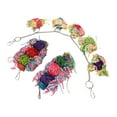 thumbnail image 3 of Bird Shredding Toy Colorful Boredom Relief Rattan Balls Parrots Chewing Foraging Toy for Cockatiel Parakeets, 3 of 14