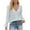 White, variant on GigrtiJin Women's Fall V-Neck Shirts Long Sleeves Solid Color Loose Casual Tops Fashion Comfy Pullover Blouse