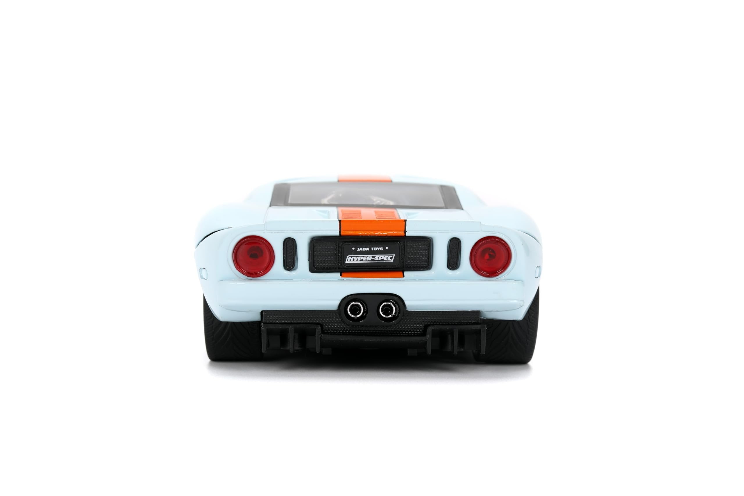 Jada 36373 1-24 Scale 2005 Ford GT No.6 Gulf Oil Light Hyper-Spec Series Diecast Model Car - Blue & Orange