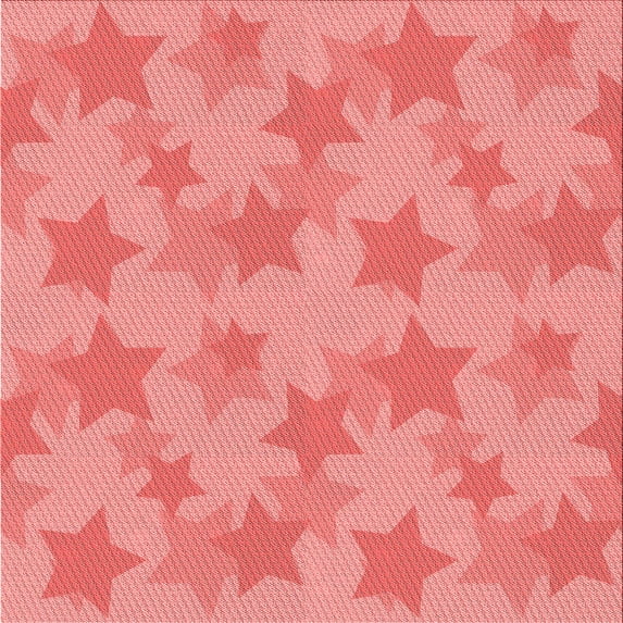 Ahgly Company Machine Washable Indoor Square Transitional Light Coral Pink Area Rugs, 5' Square