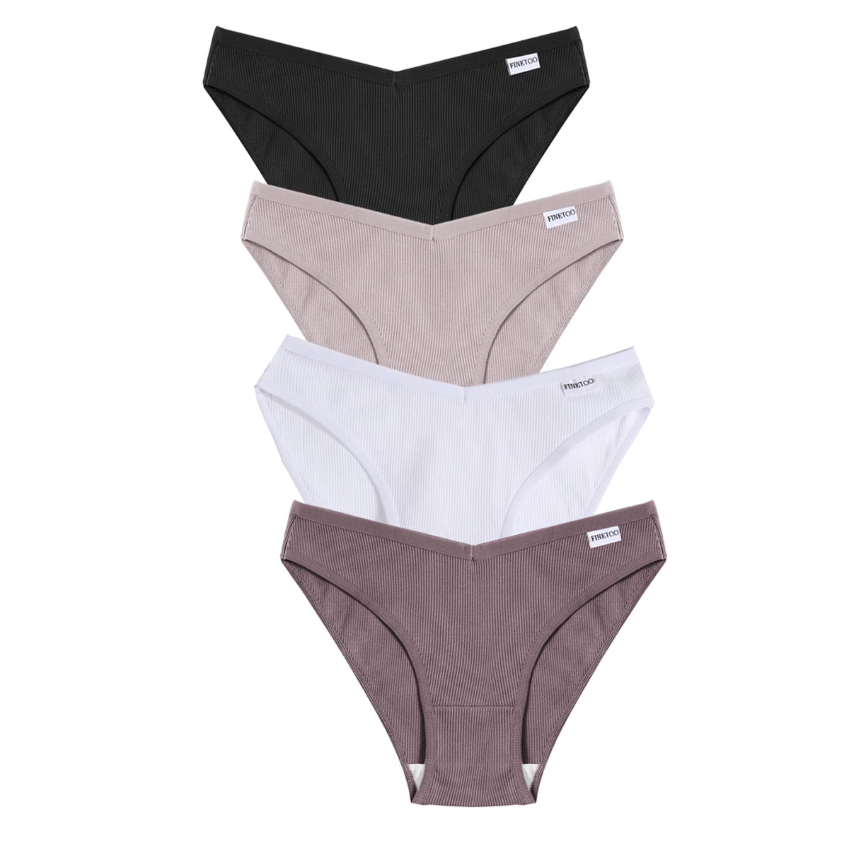 LEVAO Women's Bikini Panties Cotton Underwear Plus Size High Cut String  Ladies Cheeky Underwear 6 pack S-2XL