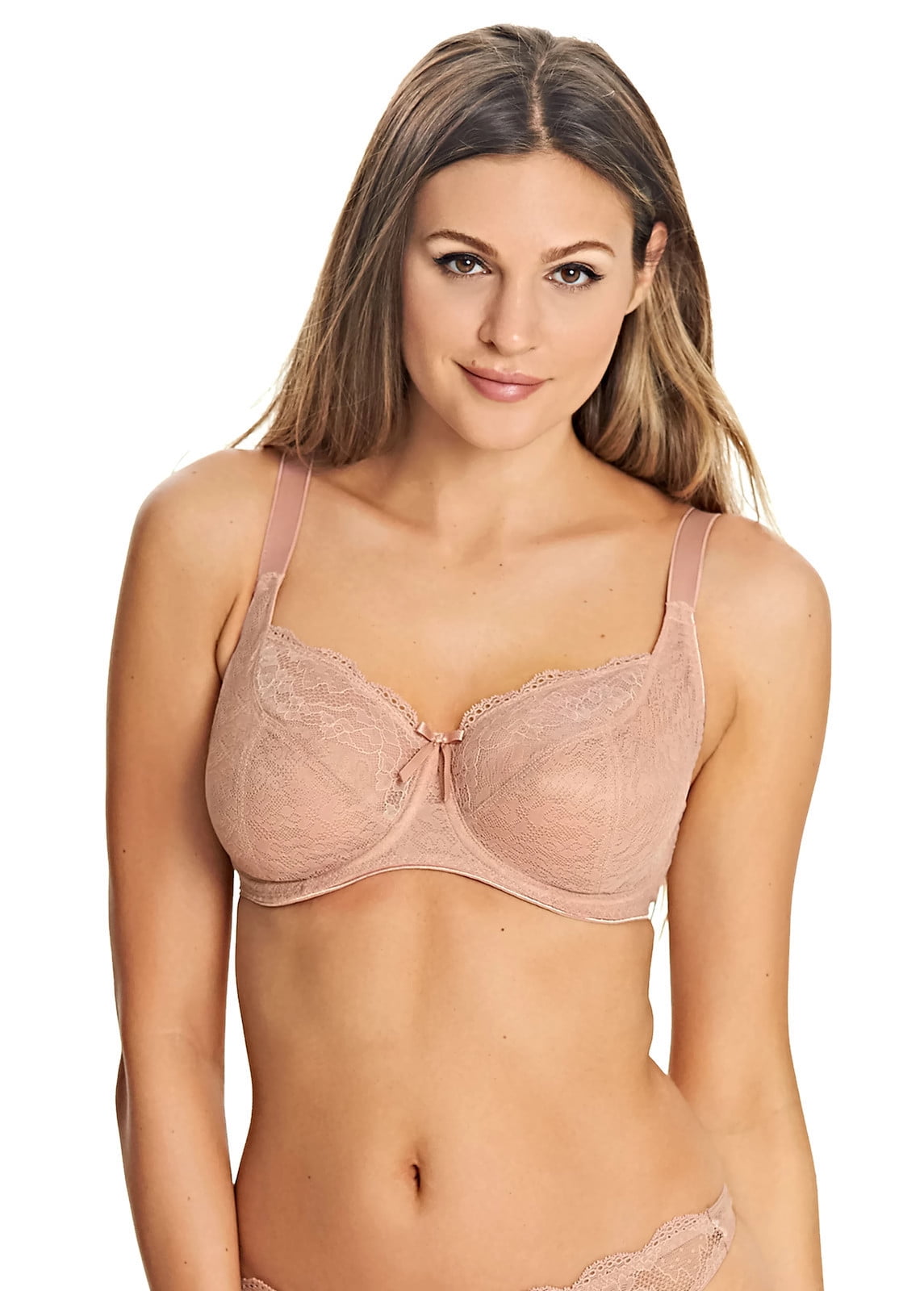 Freya Womens Fancies Underwire Balcony K Cup Bra, 36HH, Cafe Au Lait