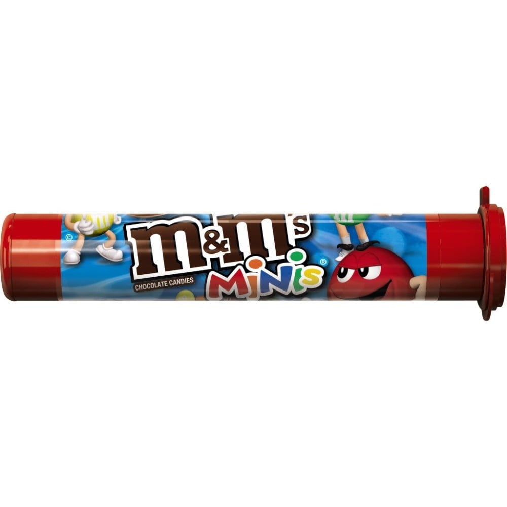 M&M's, Milk Chocolate Minis Size Candy Tube, 1.77 Ounce, 24 Ct