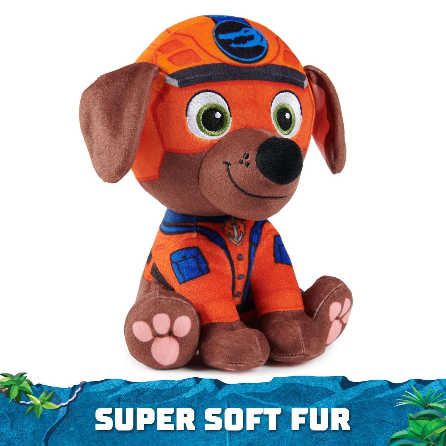 PAW Patrol Jungle Pups, Tracker 8-Inch Plush, Stuffed Animal Kids Toys for Boys & Girls Ages 3 and Up