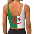 thumbnail image 4 of Sports Bra Women Running Yoga Clothes Vest Flag Of Algeria Gathering Fitness Vest, 4 of 7