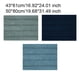 thumbnail image 3 of Naiovety Alfombrilla de baño antideslizante y elegante de tela para un tacto moderno, absorbente antideslizante duradero y respetuoso con el Juegos de accesorios de baño Azul marino 43*61, 3 of 6