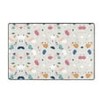 thumbnail image 1 of XMXT Non-Slip Area Rug, Abstract Colorful Terrazzo Print Polyester Rugs for Living Room, 36 x 24 inches Multicolor, 1 of 9