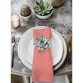 thumbnail image 3 of Cloth Napkins Set of 2 - 20x20 Inches, Pure Coral Red Washable Reusable Table Napkins, Simple Solid Color Soft & Absortbent Dining Napkin for Party Wedding Hotel Restaurant, 3 of 8