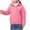 Pink, variant on Kaemgyyd Toddler Children Puffer Jackets Winter Warm Zipper Hooded Quilted Coat Outerwear for Baby Girls Boys 3-16 Years