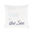 thumbnail image 1 of Levtex Home - Reef Dream - Almohada decorativa (45 x 45 cm) - Palabras bordadas - Blanco, azul y azul marino, 1 of 3