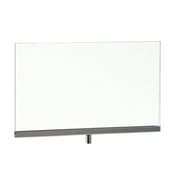 Econoco - PJ811P12 - 8 1/2" H x 11"L Acrylic Sign Holder with Chrome Channel for Stem Mount - Sold in Pack of 12