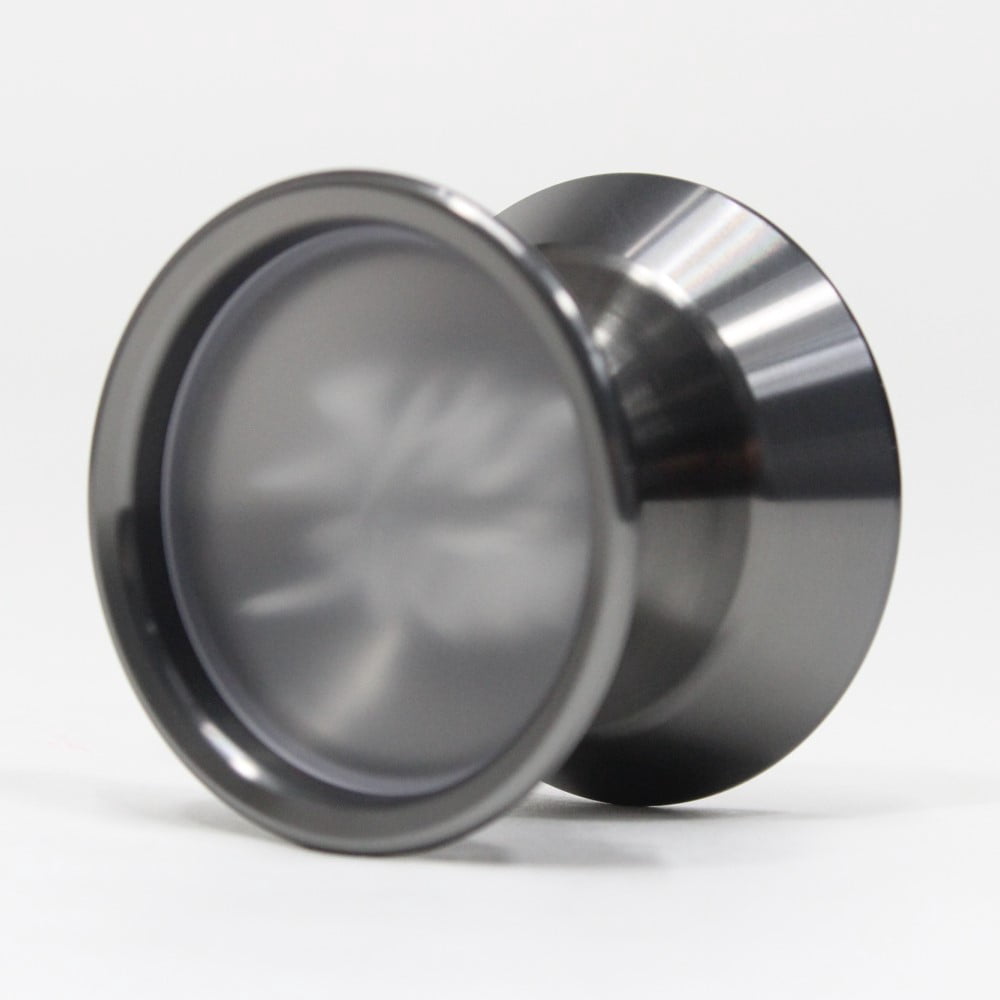 W1LD (Worldwide 1nnovative Leading Design) Shutsujin Yo-Yo - Aluminum Body YoYo with PC Cap (Charcoal Gray w/Clear Cap)