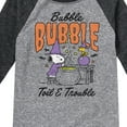 thumbnail image 3 of Peanuts - Bubble Bubble Toil Trouble - Toddler & Youth Raglan Graphic T-Shirt, 3 of 5