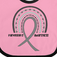 thumbnail image 4 of Inktastic Parkinson's Awareness Ribbon Rainbow Boys or Girls Baby Bib, 4 of 4