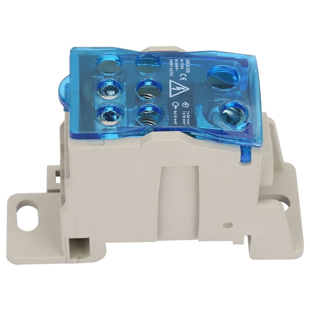 Caja de distribución de bloque de terminales de riel DIN Conector de cable eléctrico Caja de conexiones de alimentación universal