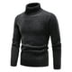 thumbnail image 3 of Gibobby Suéter cuello de tortuga hombre Suéteres gruesos de cuello alto de invierno para hombre, estilo casual, cuello de tortuga(Negro,XG), 3 of 4