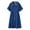 Blue, variant on OSOLU Dresses Solid Color Plus Size Denim Dress For Women Summer Lightweight Utility Dress With Short Skirt Lovely Sundress Wedding Guest Dress