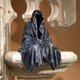 thumbnail image 5 of Death Reaper Sculpture, Gothic Decor Hand-painted Resin Statue With Eerie Negative Space Design, Perfect Home Decor Accent For Tabletop Gothic Decor, 5 of 5