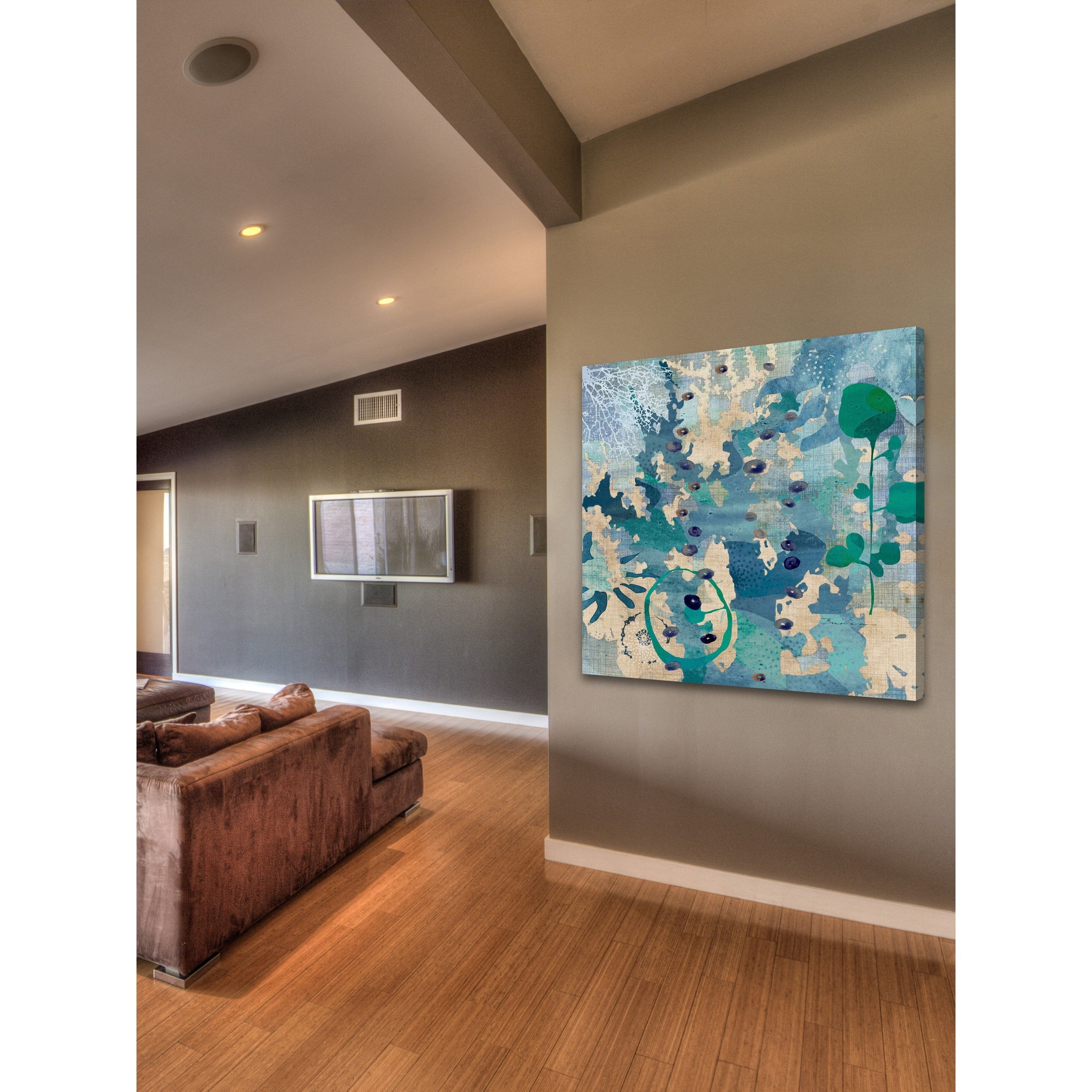"By All This Blue" Painting Print on Wrapped Canvas