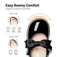 thumbnail image 3 of DREAM PAIRS Toddler Girls Mary Jane Flats, Wide Fit Black Dress Shoes with Cushioned Insole, Adjustable Hook & Loop Strap, Comfortable Non-Slip Uniform Shoes for Little Kids, 3 of 7