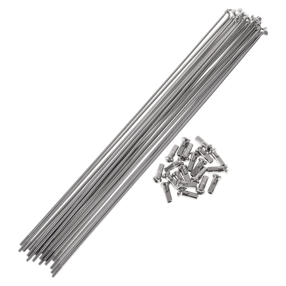 20 Set 13G Bicycle Spokes 261mm Bike Wheel Spokes 304 Stainless Steel Silver Tone