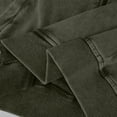 thumbnail image 7 of YLSDY Mens Acid Washed Scuffers Sweatshirts Hoodies Vintage Casual Zipper Comfort Streetwear Sweatshirt 2025 Army Green XXXL, 7 of 7