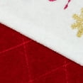 thumbnail image 6 of Northlight 19" Quilted Red Velvet HO! HO! HO! Embroidered Christmas Stocking, 6 of 6