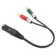 thumbnail image 5 of Cable XLR a DC 3,5mm Dual RCA macho estéreo sin pérdidas micrófono Universal Cable divisor para DVD VCDXLR macho a 2RCA 1m, 5 of 8