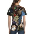 thumbnail image 5 of Gorillaz Music Poster Teen T-Shirt Crewneck Short Sleeve Double-Sided Print Summer Tee Shirts Top For Youth Boys Girls Children Small, 5 of 7