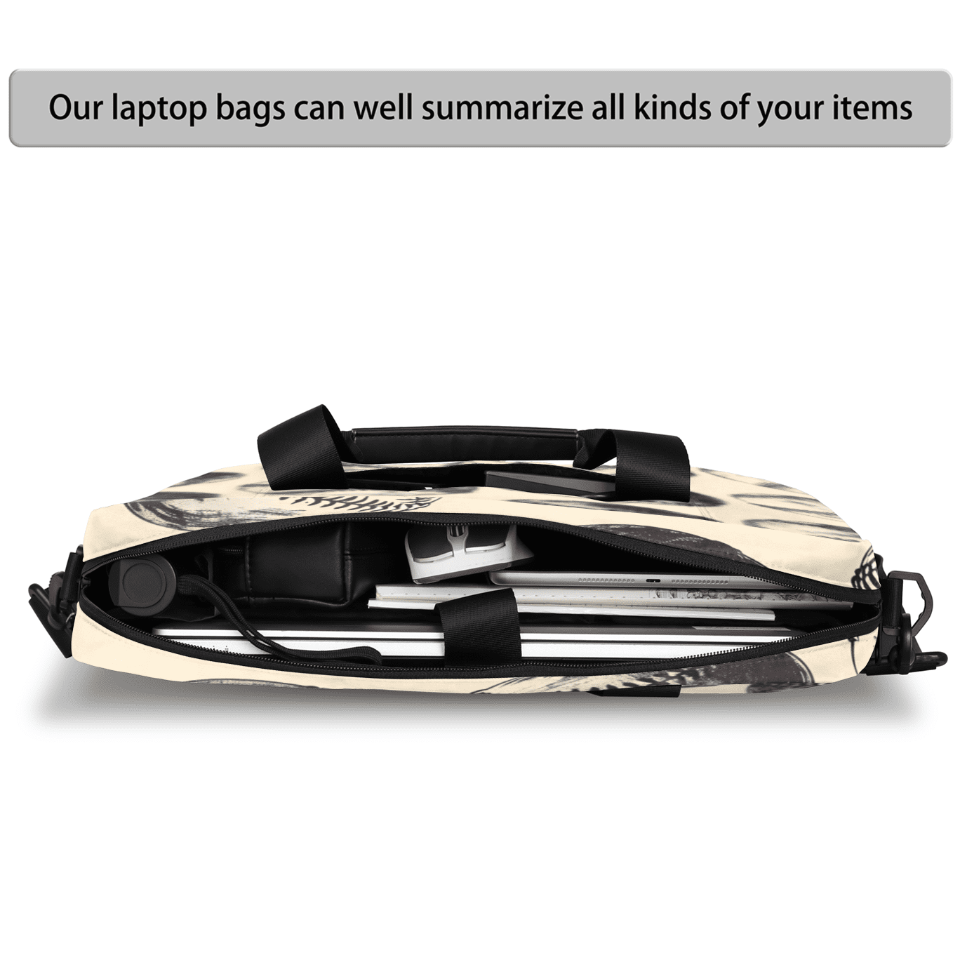 Herdesigns Retro Baseball Laptop Bag for Women Men, Computer Case Briefcase Messenger Bags, 15-15.6 inch Laptop Sleeve Shoulder Bag