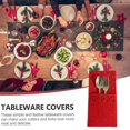thumbnail image 3 of 12pcs rectangular cutlery bag Christmas rectangular cutlery set Christmas party table decoration supplies,red, 3 of 5