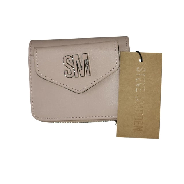 Monedero Steve Madden, Cartera, Billetera, Rosa, Logo Sm