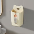 thumbnail image 4 of HongHeng Kitchen Wipes Storage, Flushable Wipes Holder for Bathroom, Wall-Mounted Tissue Box, Non-Slip Flushable Wipes Holder, Wipe Container, Wipes Dispenser for Kitchen, 4 of 6