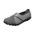 thumbnail image 4 of KBODIU Loafers for Women Casual Slip on Dress Loafers Womens Comfortable Roman Sandals Outdoor Walking Flats Shoes Low Tops Fashion Flats for Summer Gray 39, 4 of 4