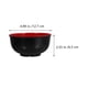 thumbnail image 5 of Juego de 4 tazones de melamina para sopa, ideales para cocina o para preparar fideos., 5 of 7