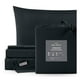 thumbnail image 1 of Juego de Sábanas Microfibra, Frescas, Hipoalergénicas, Real Textil (Negro, Individual), 1 of 6