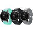 thumbnail image 1 of (Negro + Gris + Verde menta) Correa de repuesto de silicona de 20 mm para Fenix5S/Fenix5SPlus/Fenix6S/Fenix6SPro/Fenix7S/Fenix7SSolar/Fenix7SSapphireSolar, 1 of 5