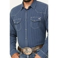 thumbnail image 3 of Blue Ranchwear Men's Vintage Striped Long Sleeve Snap Western Shirt - BRFA23W54-NVY Medium, 3 of 4