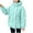 Blue, variant on ZRGHAOYLQ Womens Solid Color Down Coat with Hood Button Front Full Zip Up Winter Puffer Coat Quilted Jackets Dolman Long Sleeve Outerwear with Pockets